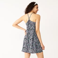 Juniors' SO® Halter Neck Swing Mini Dress -Cheap SO Store 5571030 ALT