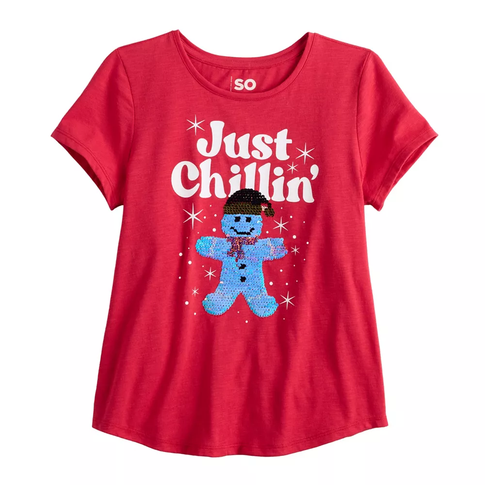Girls 6-20 SO® Favorite Graphic Flippy Tee in Regular & Plus 25 Girls 6-20 SO® Favorite Graphic Flippy Tee in Regular & Plus - Image 25