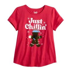 Girls 6-20 SO® Favorite Graphic Flippy Tee in Regular & Plus 53 Girls 6-20 SO® Favorite Graphic Flippy Tee in Regular & Plus -Cheap SO Store 5578228 Gingerbread