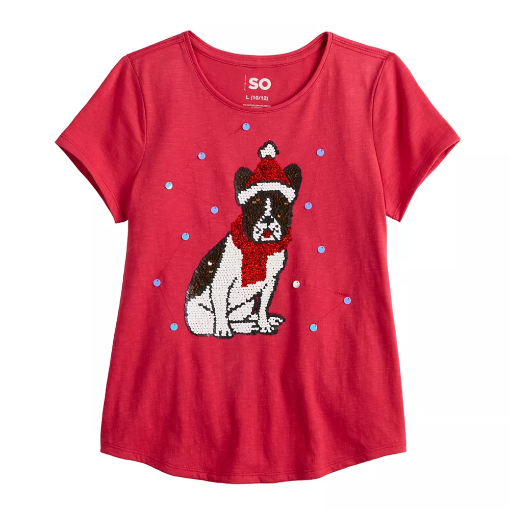 Girls 6-20 SO® Favorite Graphic Flippy Tee in Regular & Plus 15 Girls 6-20 SO® Favorite Graphic Flippy Tee in Regular & Plus - Image 15