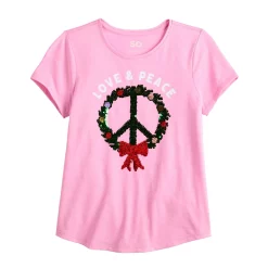 Girls 6-20 SO® Favorite Graphic Flippy Tee in Regular & Plus 56 Girls 6-20 SO® Favorite Graphic Flippy Tee in Regular & Plus -Cheap SO Store 5578228 Wreath