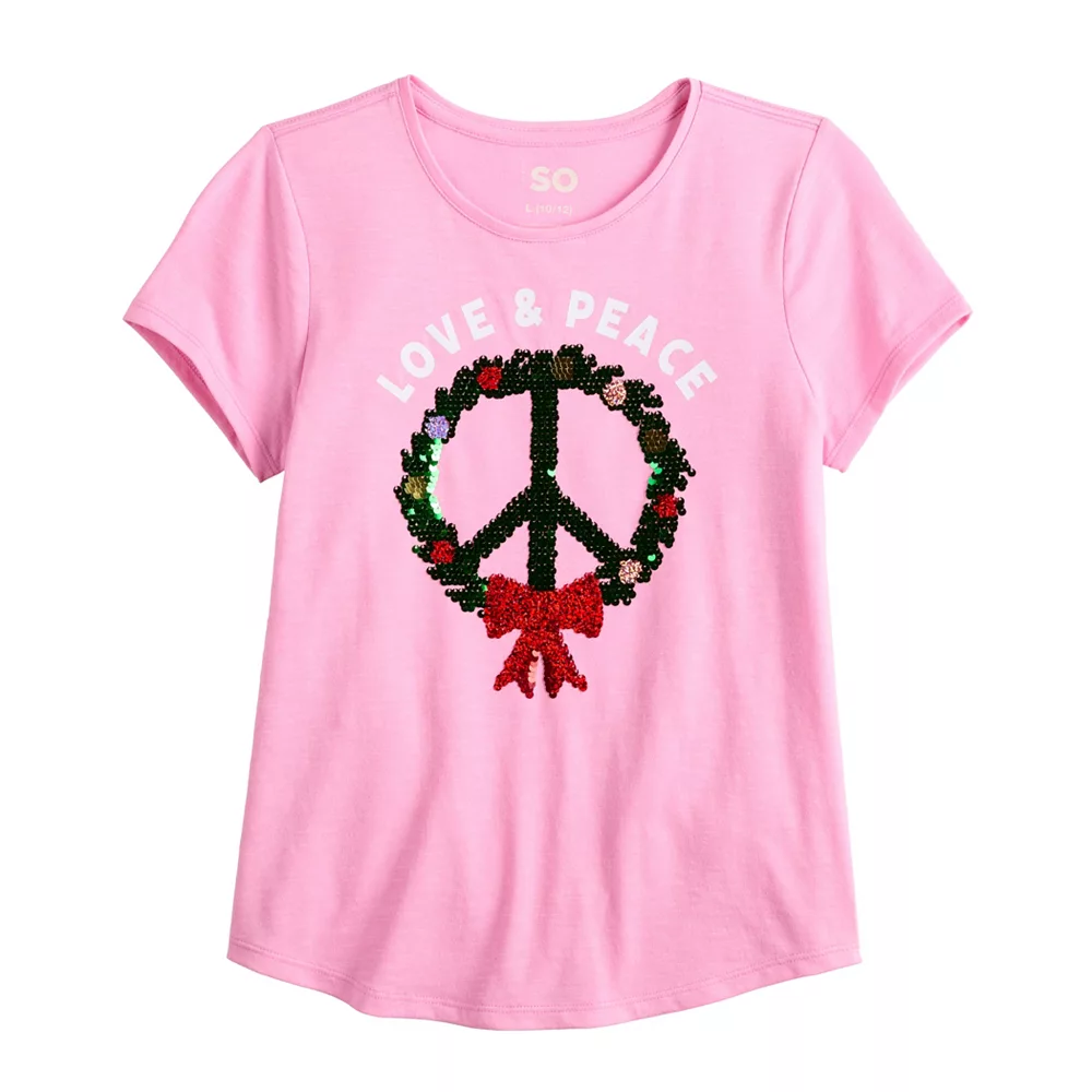 Girls 6-20 SO® Favorite Graphic Flippy Tee in Regular & Plus 19 Girls 6-20 SO® Favorite Graphic Flippy Tee in Regular & Plus - Image 19