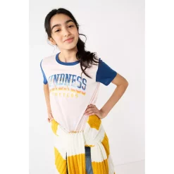 Girls 6-20 SO® Graphic Tie Front Tee in Regular & Plus -Cheap SO Store 5579411 ALT10