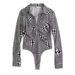 Juniors' SO® Long Sleeve Swirled Bodysuit -Cheap SO Store 5579415 ALT5