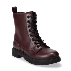 SO® Reindeer Women's Combat Boots -Cheap SO Store 5579850 Burgundy