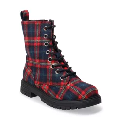 SO® Reindeer Women's Combat Boots -Cheap SO Store 5579850 Plaid