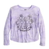 Girls 6-20 SO® Long Sleeve Drop Shoulder Graphic Tee in Regular & Plus