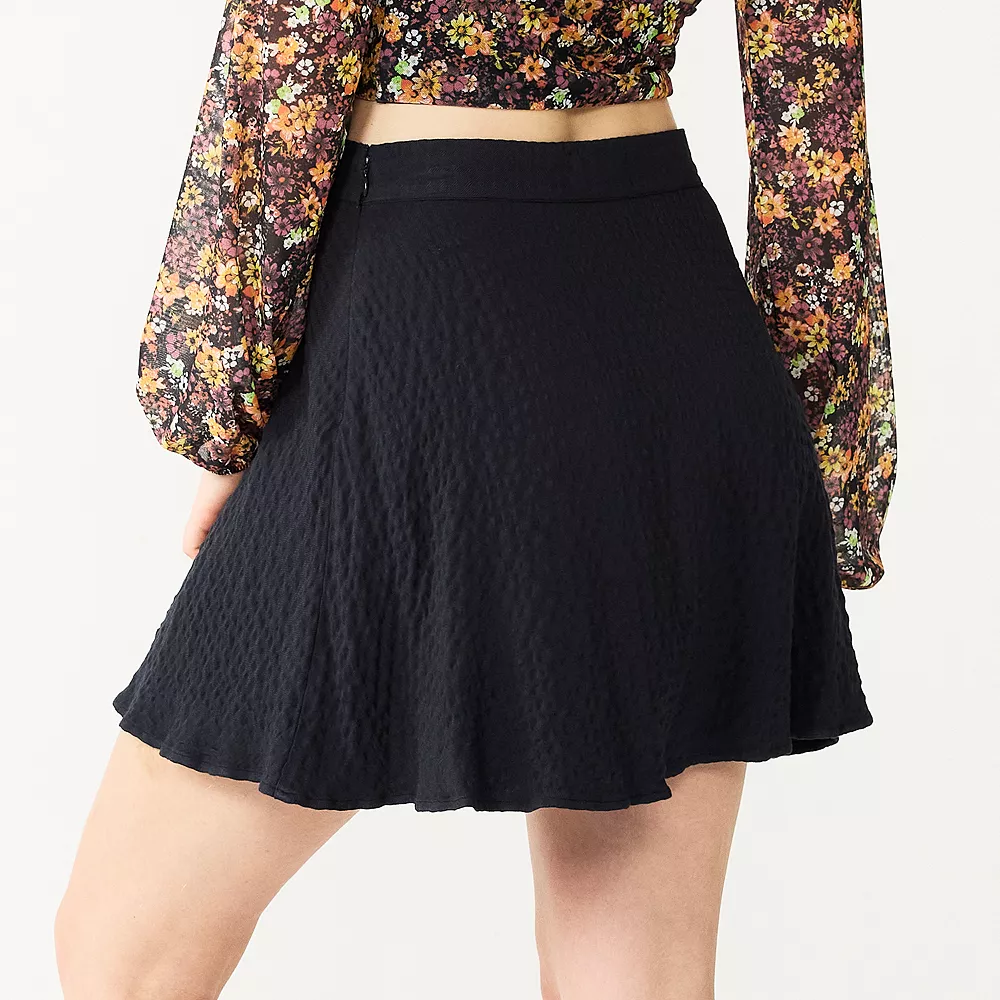 Juniors' SO® Skater Mini Skirt 5 Juniors' SO® Skater Mini Skirt - Image 5