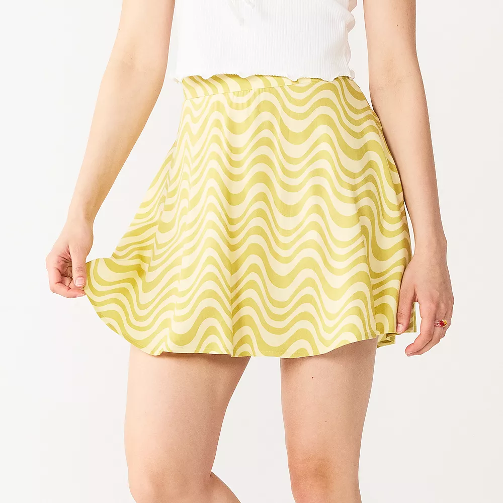 Juniors' SO® Skater Mini Skirt 3 Juniors' SO® Skater Mini Skirt - Image 3
