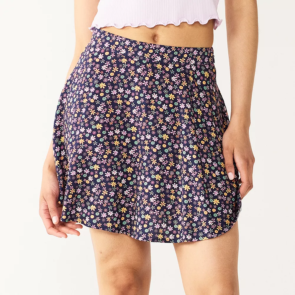 Juniors' SO® Skater Mini Skirt 2 Juniors' SO® Skater Mini Skirt - Image 2