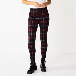Juniors' SO® High-Rise Ponte Leggings -Cheap SO Store 5583885 Fairy Plaid