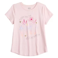 Girls 7-16 SO® Graphic Tee in Regular & Plus -Cheap SO Store 5583951 Floral
