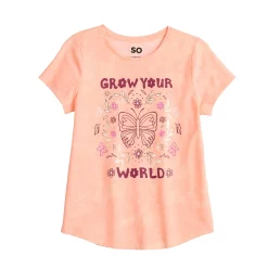 Girls 7-16 SO® Graphic Tee in Regular & Plus -Cheap SO Store 5583951 Pink Grow