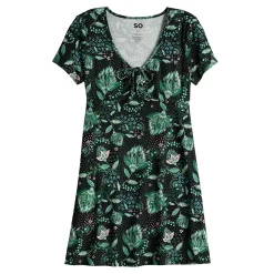 Juniors' SO® Cinched Front Fit & Flare Peasant Dress -Cheap SO Store 5584010 ALT5