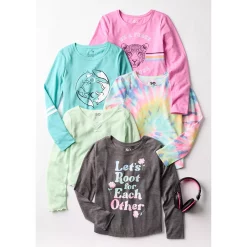 Girls 6-20 SO® Long Sleeve Patterned Core Tee in Regular & Plus -Cheap SO Store 5585564 ALT9