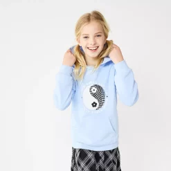 Girls 6-20 SO® Favorite Fleece Pullover Hoodie in Regular & Plus -Cheap SO Store 5585587 ALT10