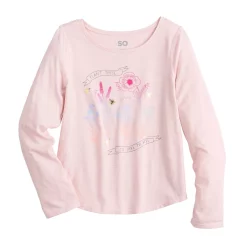 Girls 6-20 SO® Adaptive Sensory Favorite Graphic Tee in Regular & Plus