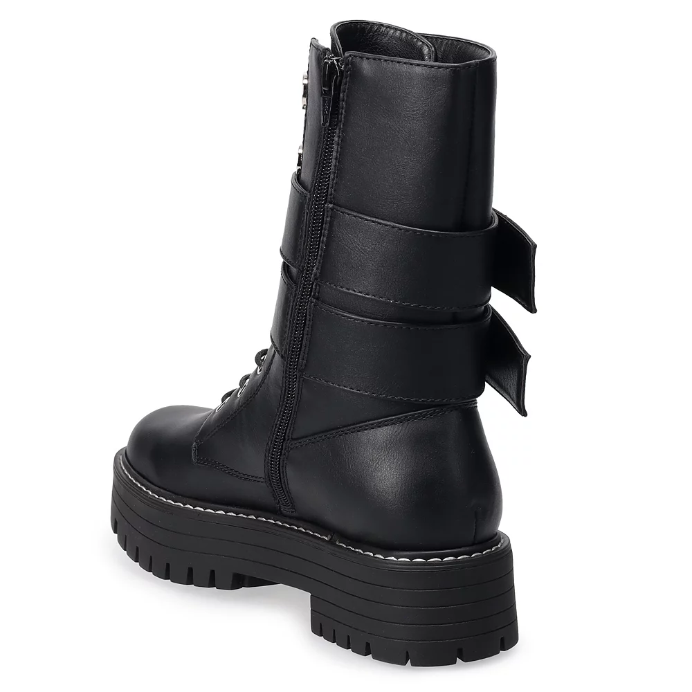 SO® Bookcase Women's Platform Combat Boots 4 SO® Bookcase Women's Platform Combat Boots - Image 4