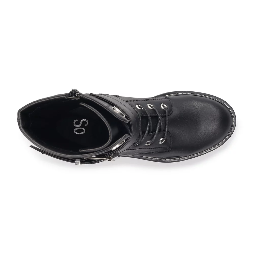 SO® Bookcase Women's Platform Combat Boots 6 SO® Bookcase Women's Platform Combat Boots - Image 6