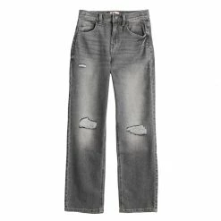 Girls 6-20 SO® Favorite High Rise 90's Loose Jeans in Regular & Plus -Cheap SO Store 5593500 Light Gray
