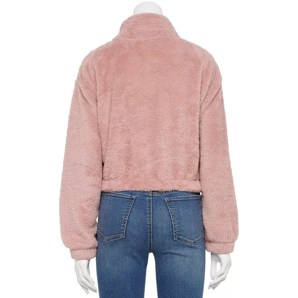 Juniors' SO® Sherpa Quarter-Zip Pullover 11 Juniors' SO® Sherpa Quarter-Zip Pullover - Image 11