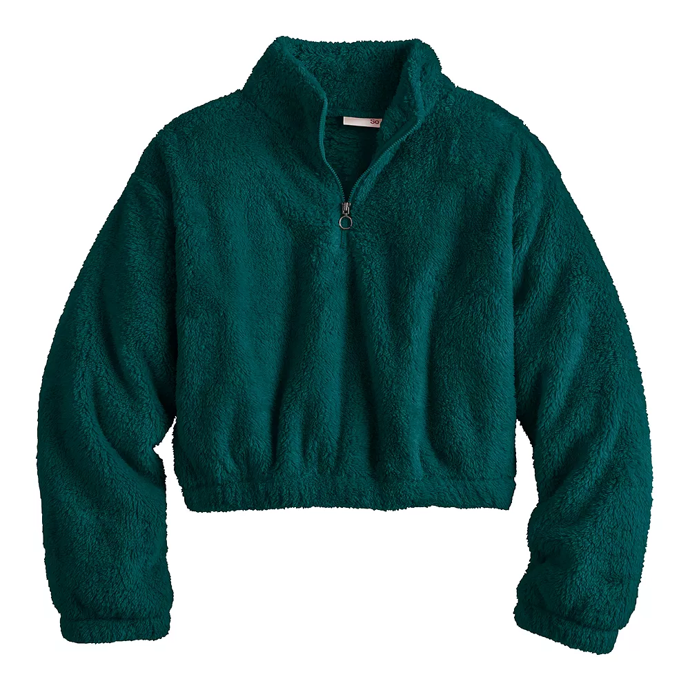 Juniors' SO® Sherpa Quarter-Zip Pullover 12 Juniors' SO® Sherpa Quarter-Zip Pullover - Image 12