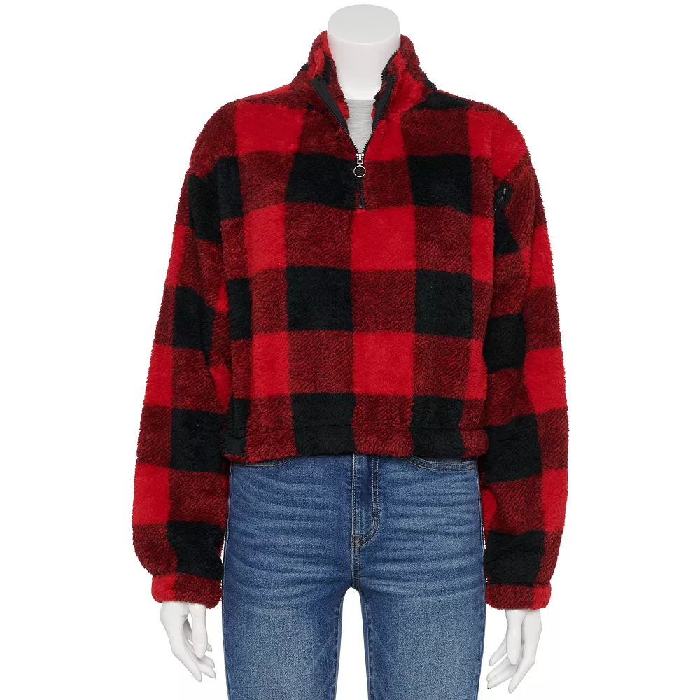 Juniors' SO® Sherpa Quarter-Zip Pullover 10 Juniors' SO® Sherpa Quarter-Zip Pullover - Image 10