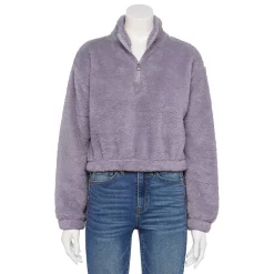 Juniors' SO® Sherpa Quarter-Zip Pullover 17 Juniors' SO® Sherpa Quarter-Zip Pullover -Cheap SO Store 5609880 Joey Purple