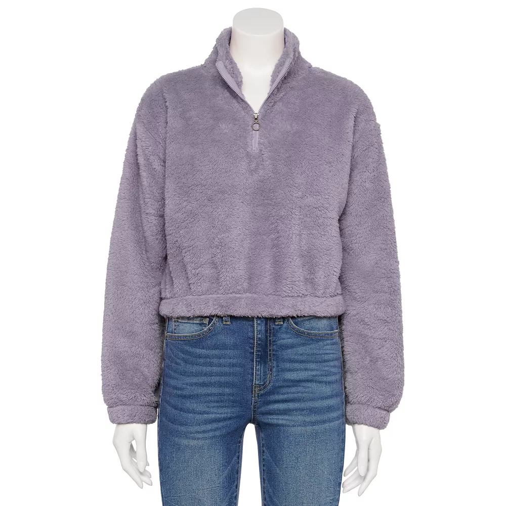 Juniors' SO® Sherpa Quarter-Zip Pullover 6 Juniors' SO® Sherpa Quarter-Zip Pullover - Image 6