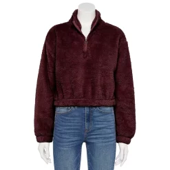 Juniors' SO® Sherpa Quarter-Zip Pullover 18 Juniors' SO® Sherpa Quarter-Zip Pullover -Cheap SO Store 5609880 Magma
