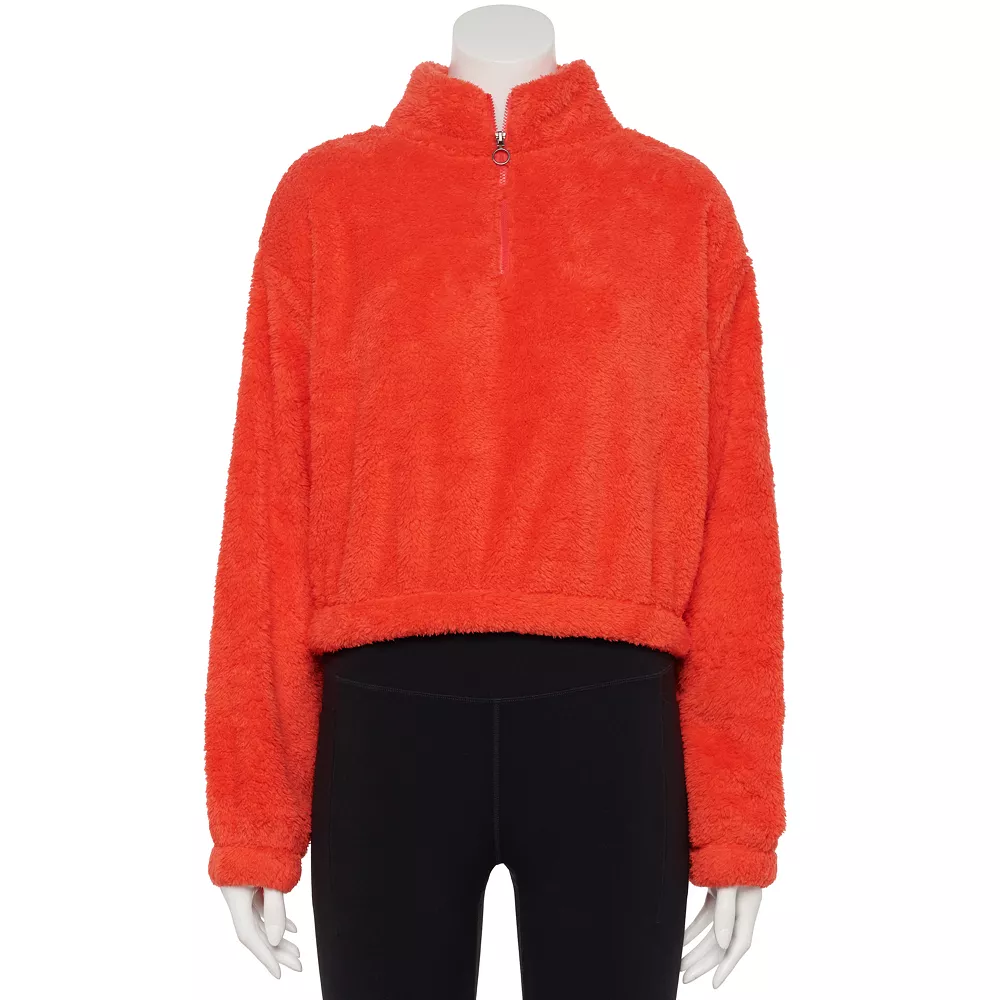 Juniors' SO® Sherpa Quarter-Zip Pullover 1 Juniors' SO® Sherpa Quarter-Zip Pullover