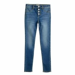 Girls 6-20 SO® Favorite High Rise Jeggings in Regular & Plus -Cheap SO Store 5614520 Medium Wash