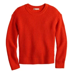 Girls 6-20 SO® Knit Crewneck Sweater in Regular & Plus Size -Cheap SO Store 5653221 Coral