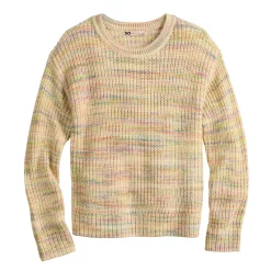 Girls 6-20 SO® Knit Crewneck Sweater in Regular & Plus Size -Cheap SO Store 5653221 Multi Spacedye