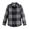 Girls 6-16 SO® Adaptive Easy Dressing Must-Have Plaid Boyfriend Button-Up Shirt