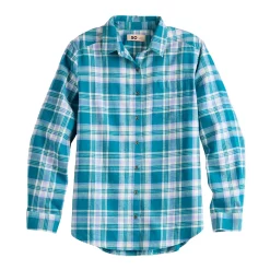 Girls 6-20 SO® Must-Have Flannel Boyfriend Shirt in Regular & Plus Size -Cheap SO Store 5653279 Teal Plaid