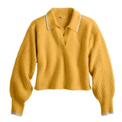 Juniors' SO® Polo Pullover Sweater -Cheap SO Store 5653489 ALT5