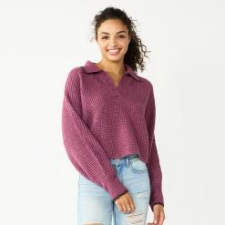 Juniors' SO® Polo Pullover Sweater -Cheap SO Store 5653489 Waylan Berry