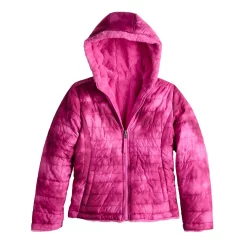 Girls 4-18 SO® Reversible Midweight Jacket -Cheap SO Store 5654820 Pink Tie Dye