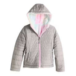 Girls 4-18 SO® Reversible Midweight Jacket -Cheap SO Store 5654820 Tie Dye Gray