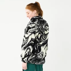 Juniors' SO® Quarter Zip Sherpa Jacket -Cheap SO Store 5686355 ALT