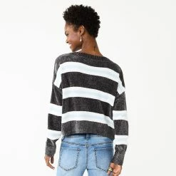 Juniors' SO® V-Neck Chenille Pullover Sweater -Cheap SO Store 5696161 ALT