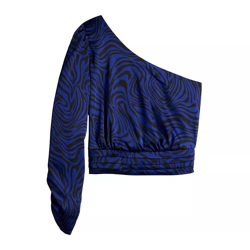 Juniors' SO® One-Shoulder Cropped Top 4 Juniors' SO® One-Shoulder Cropped Top - Image 4