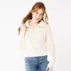 Juniors' SO® Quarter Zip Sweater