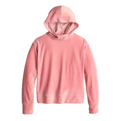 Girls 7-16 SO Cozy Corded Velour Hoodie in Regular & Plus Size -Cheap SO Store 5745781 Pink