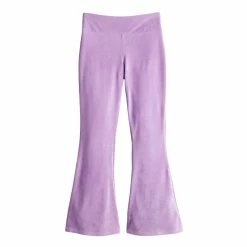 Girls 7-16 SO Cozy Corded Velour Flare Pant in Regular & Plus Size -Cheap SO Store 5745784 Lavender