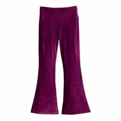 Girls 7-16 SO Cozy Corded Velour Flare Pant in Regular & Plus Size -Cheap SO Store 5745784 Orchid