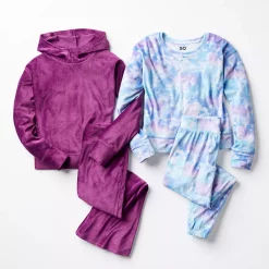Girls 7-16 SO Cozy Velour Pullover Crewneck in Regular & Plus Size -Cheap SO Store 5748183 ALT7