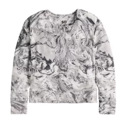 Girls 7-16 SO Cozy Velour Pullover Crewneck in Regular & Plus Size -Cheap SO Store 5748183 Gray Dye