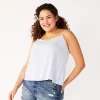 Juniors' Plus Size SO® Lace Trim Layering Tank Top